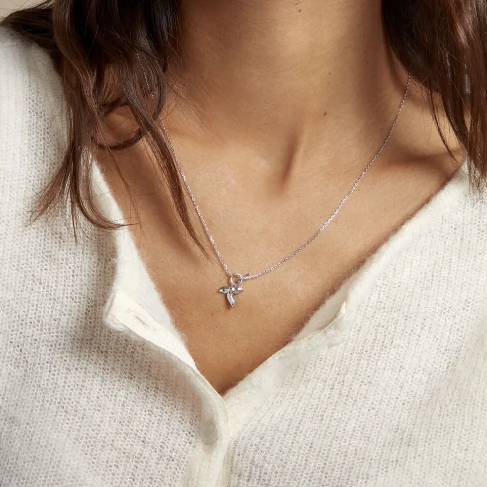 Collier Narcisse Dream Argent Blanc