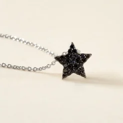 Collier Nasima Argent Blanc Spinelle