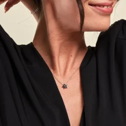 Collier Nasima Argent Blanc Spinelle