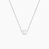 Collier Nassiera Argent Blanc