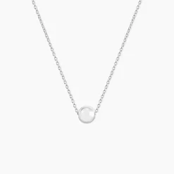 Collier Nassiera Argent Blanc