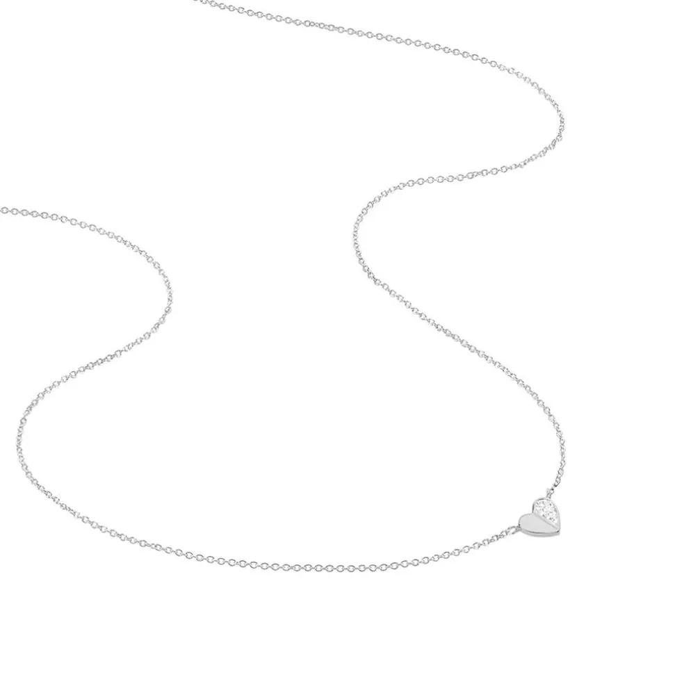 Collier Natacha Argent Blanc Oxyde De Zirconium