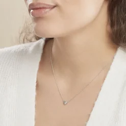 Collier Natacha Argent Blanc Oxyde De Zirconium