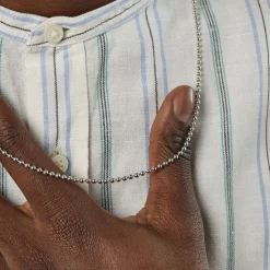 Collier Nateo Boules Argent Blanc