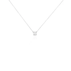 Collier Naziha Or Blanc Oxyde De Zirconium