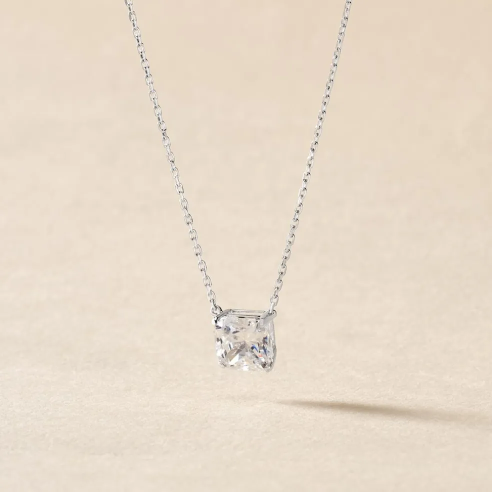 Collier Naziha Or Blanc Oxyde De Zirconium