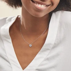 Collier Nelig Argent Oxyde De Zirconium