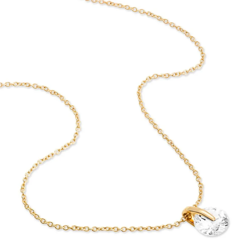 Collier Nelina Plaqué Or Jaune Oxyde De Zirconium