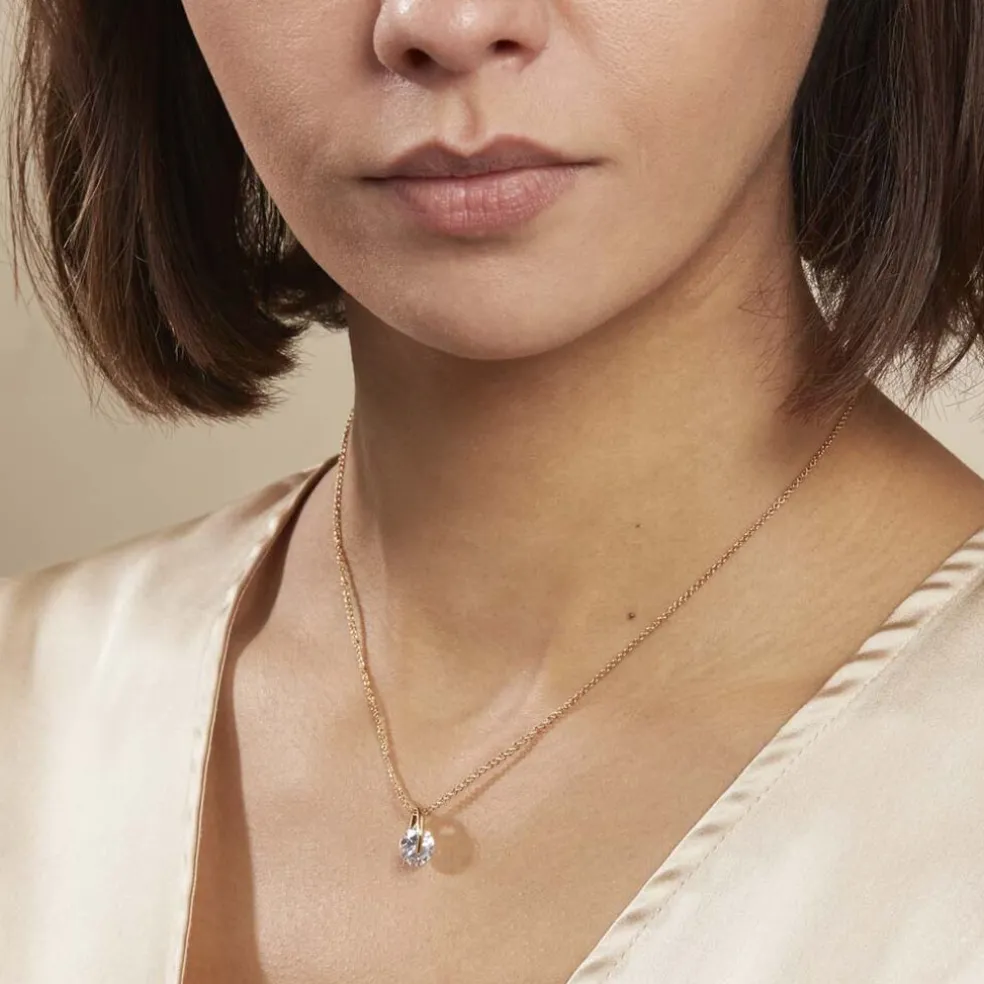Collier Nelina Plaqué Or Jaune Oxyde De Zirconium