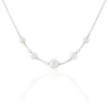 Collier Nephtysae Argent Blanc Perle De Culture