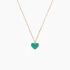 Collier Nerio Or Jaune Malachite
