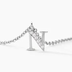 Collier Neruda Argent Blanc Oxyde De Zirconium