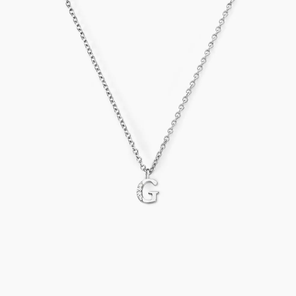 Collier Neruda Argent Blanc Oxyde De Zirconium