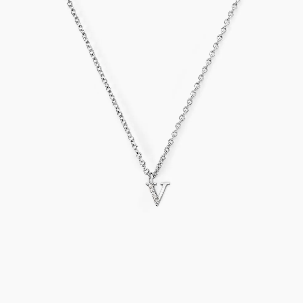 Collier Neruda Argent Blanc Oxyde De Zirconium