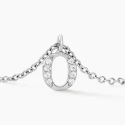 Collier Neruda Argent Blanc Oxyde De Zirconium