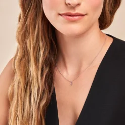 Collier Neruda Argent Blanc Oxyde De Zirconium