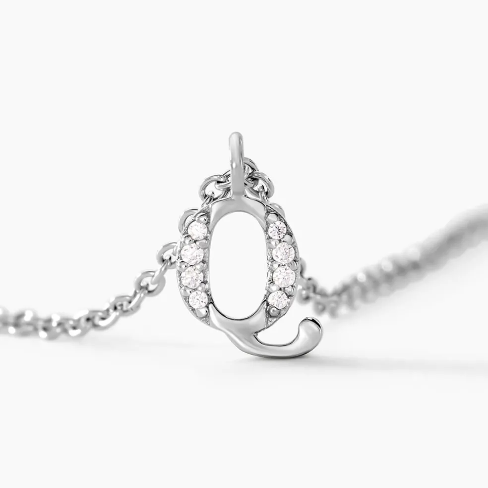 Collier Neruda Argent Blanc Oxyde De Zirconium