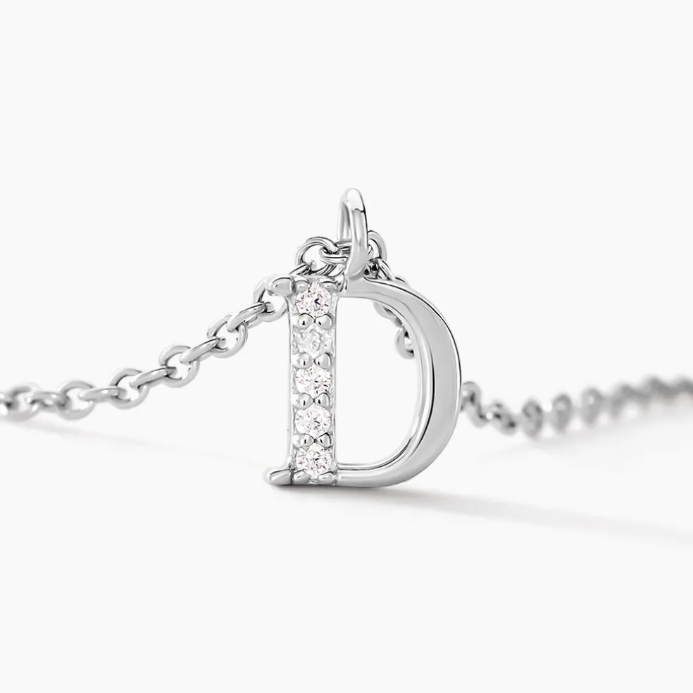 Collier Neruda Argent Blanc Oxyde De Zirconium