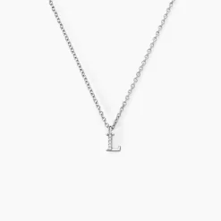 Collier Neruda Argent Blanc Oxyde De Zirconium
