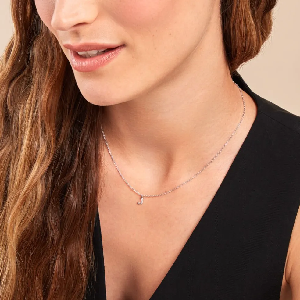 Collier Neruda Argent Blanc Oxyde De Zirconium