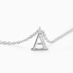 Collier Neruda Argent Blanc Oxyde De Zirconium