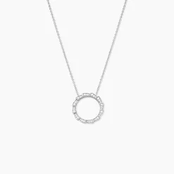 Collier Nevada Argent Blanc Oxyde De Zirconium