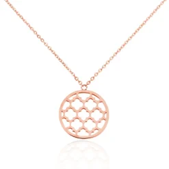 Collier Nevenka Acier Rose