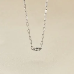 Collier Nexus Argent Blanc Oxyde De Zirconium