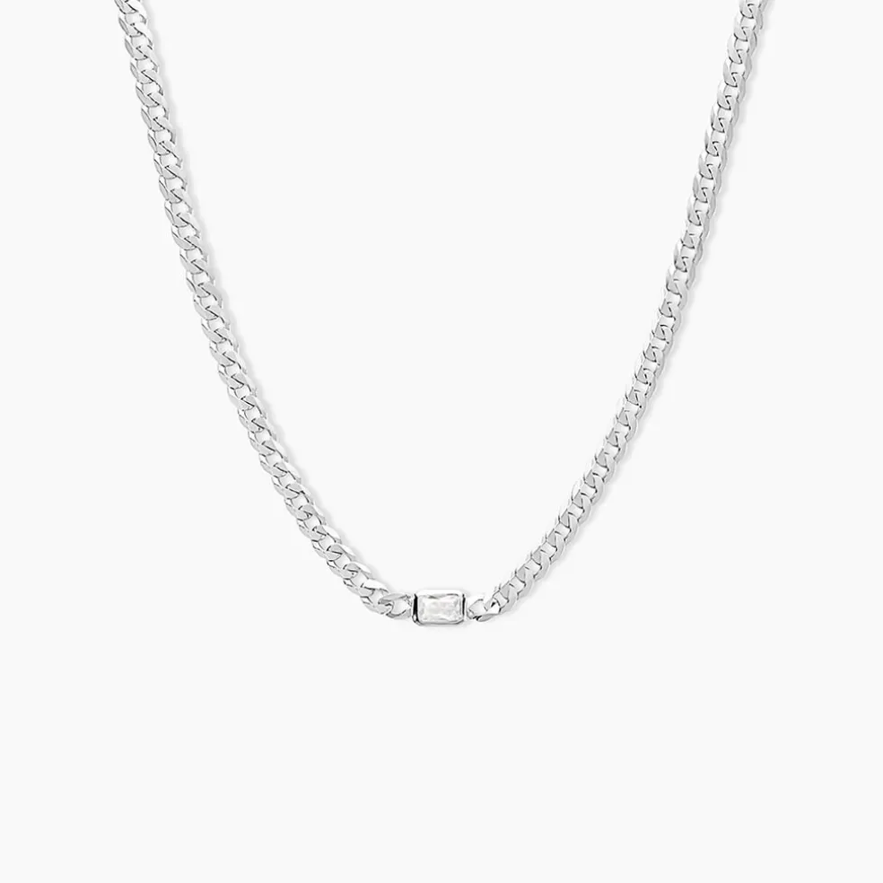 Collier Nexus Argent Blanc Oxyde De Zirconium