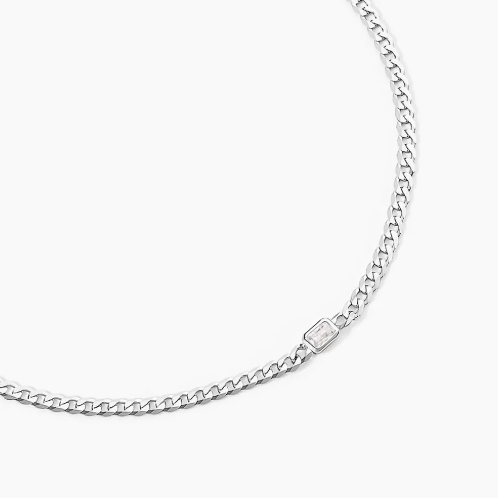 Collier Nexus Argent Blanc Oxyde De Zirconium