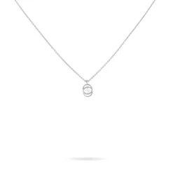 Collier Nid D'amour Or Blanc Diamant