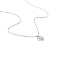 Collier Nid D'amour Or Blanc Diamant