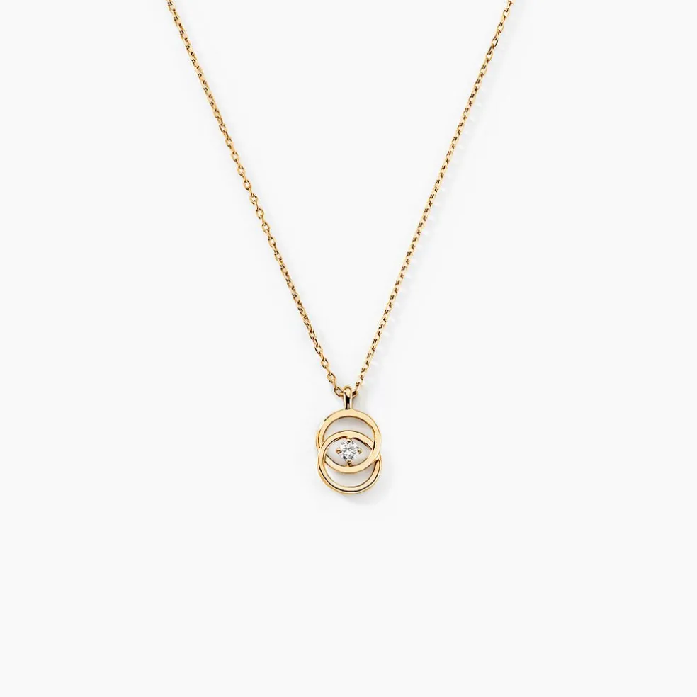 Collier Nid D'amour Or Jaune Diamant