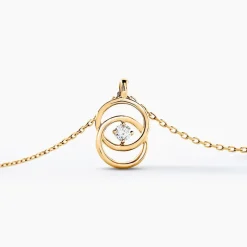 Collier Nid D'amour Or Jaune Diamant