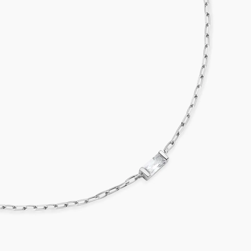 Collier Nigelle Argent Blanc Oxyde De Zirconium