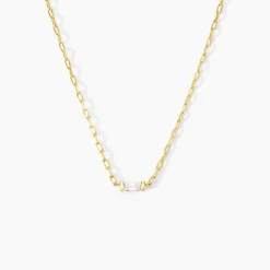 Collier Nigelle Argent Jaune Oxyde De Zirconium