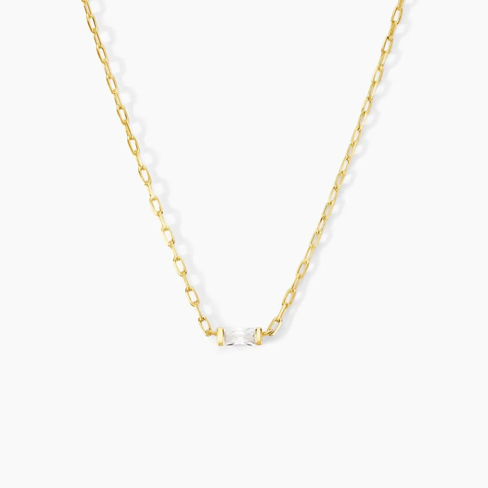 Collier Nigelle Argent Jaune Oxyde De Zirconium