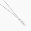 Collier Nikolia Argent Blanc Oxyde De Zirconium