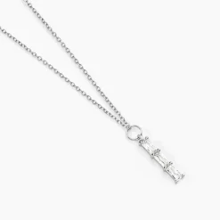 Collier Nikolia Argent Blanc Oxyde De Zirconium