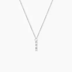 Collier Nikolia Argent Blanc Oxyde De Zirconium