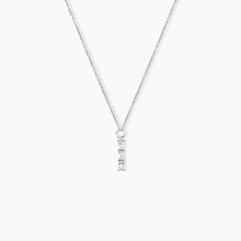 Collier Nikolia Argent Blanc Oxyde De Zirconium