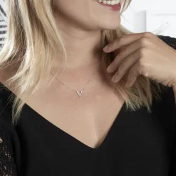 Collier Nollia Argent Blanc Oxyde De Zirconium