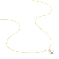 Collier Norah Or Jaune Perle De Culture Et Oxyde De Zirconium