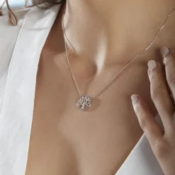 Collier Norina Or Blanc Diamant