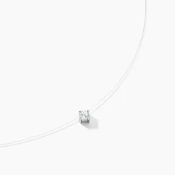Collier Nylon Argent Blanc Oxyde