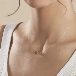 Collier Nylon Argent Blanc Oxyde