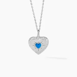 Collier Ocean Argent Blanc Turquoise Oxyde De Zirconium