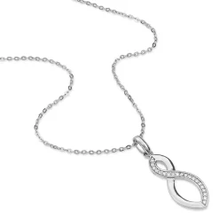 Collier Odile Argent Blanc Oxyde De Zirconium