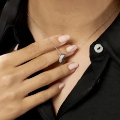 Collier Oia Or Blanc Diamant