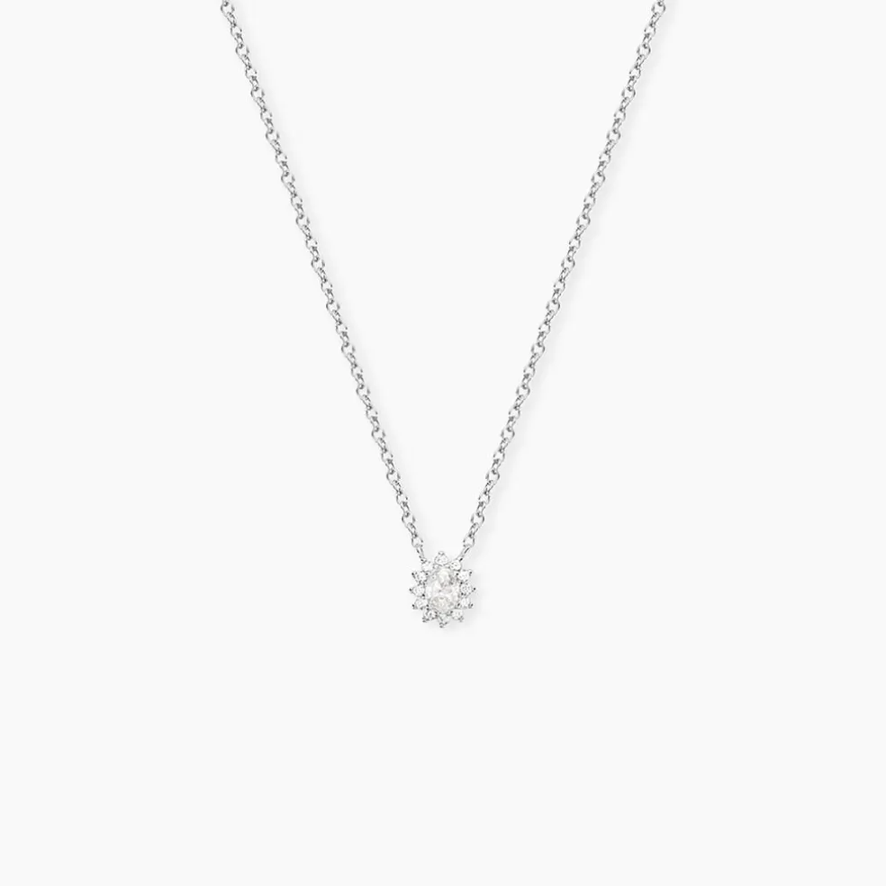 Collier Oliviane Argent Blanc Oxyde De Zirconium